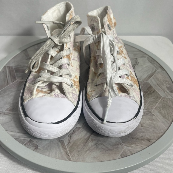 Cynthia Rowley Other - Cynthia Rowley Girls Floral High Top Sneakers Embroidered Look Size 2